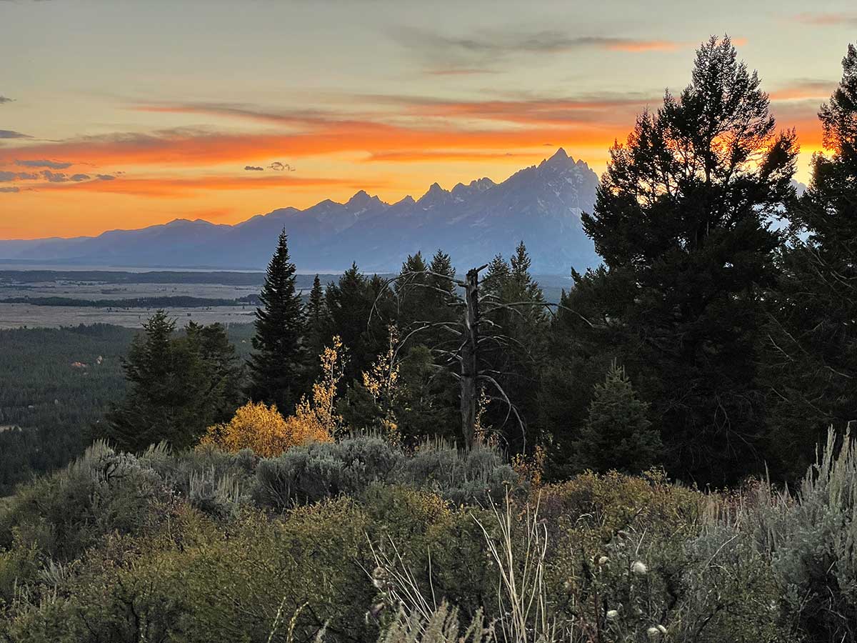 Sunset in Grand Teton