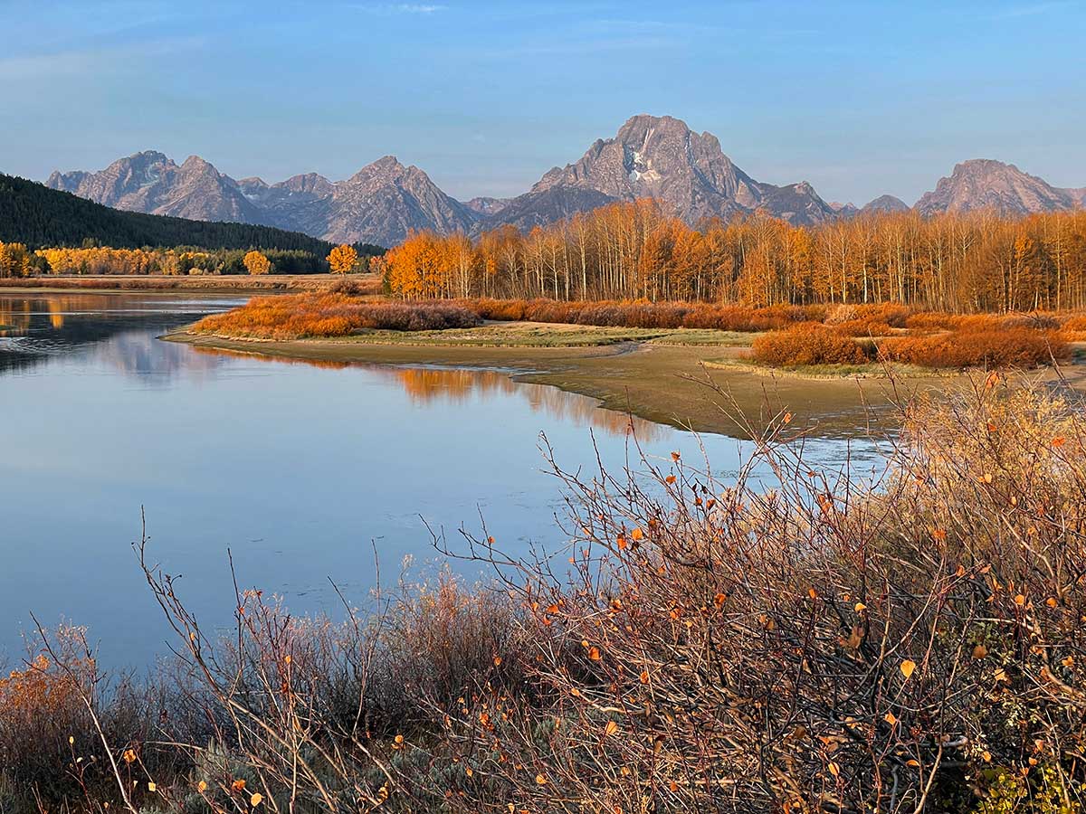 Fall colors and the Snake River, Grand Teton