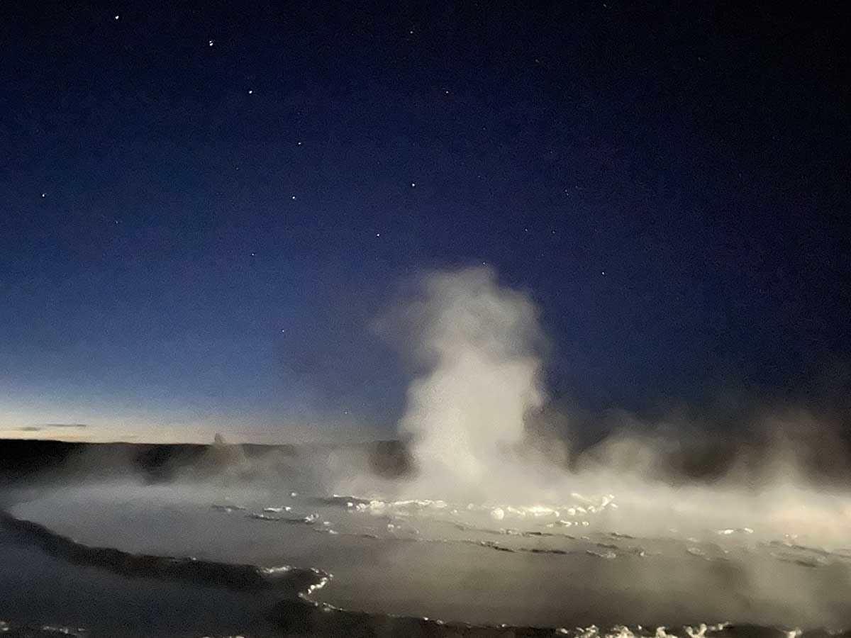Great Fountain Geyser with Big Dipper