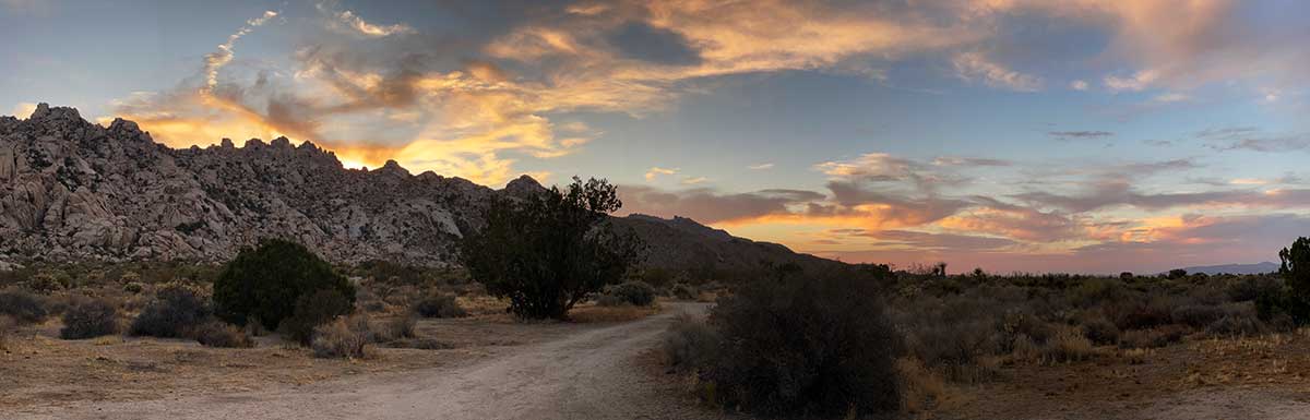 Sunset in the Granite Mountains