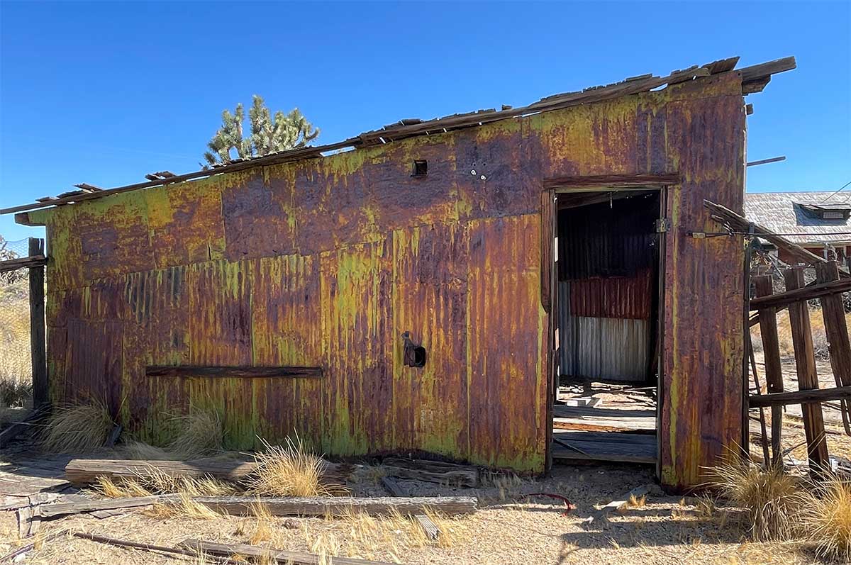 Rusting structure at Death Valley Mine in Mojave