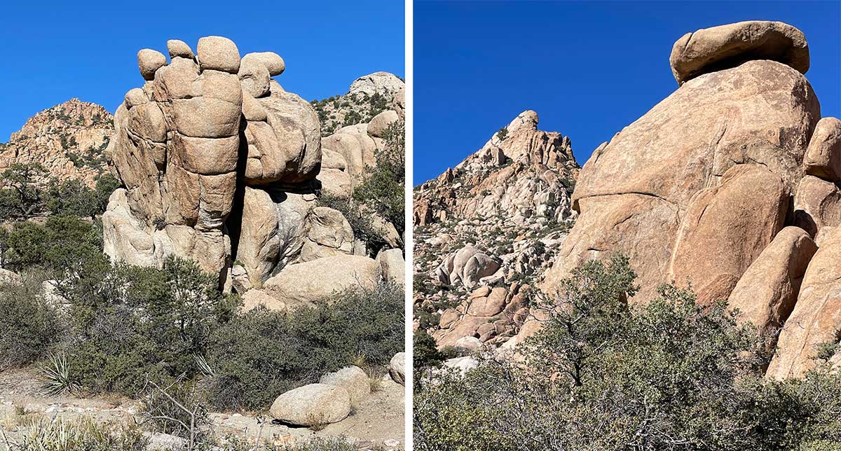 Fanciful rocks in Caruthers Canyon