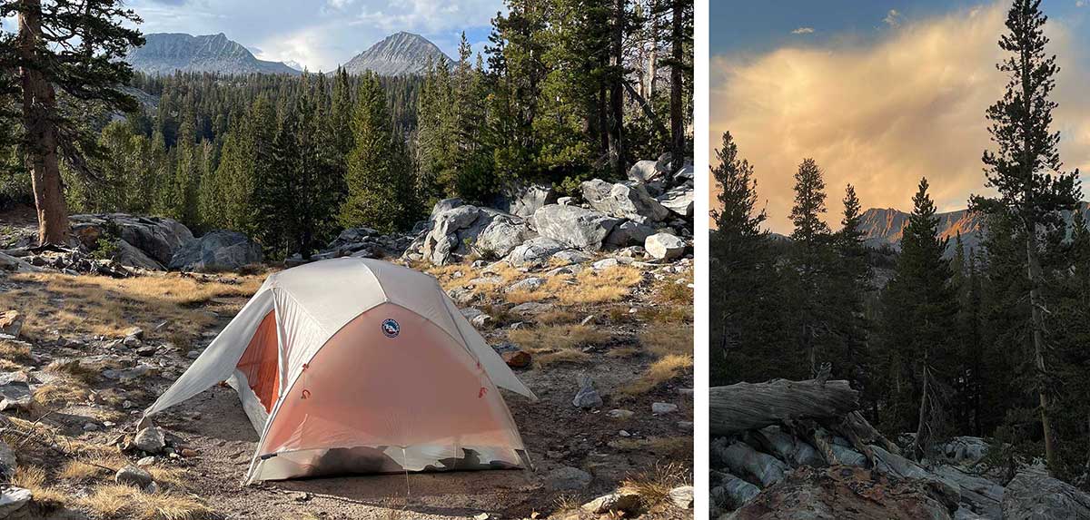 Campsite at JMT Intersection