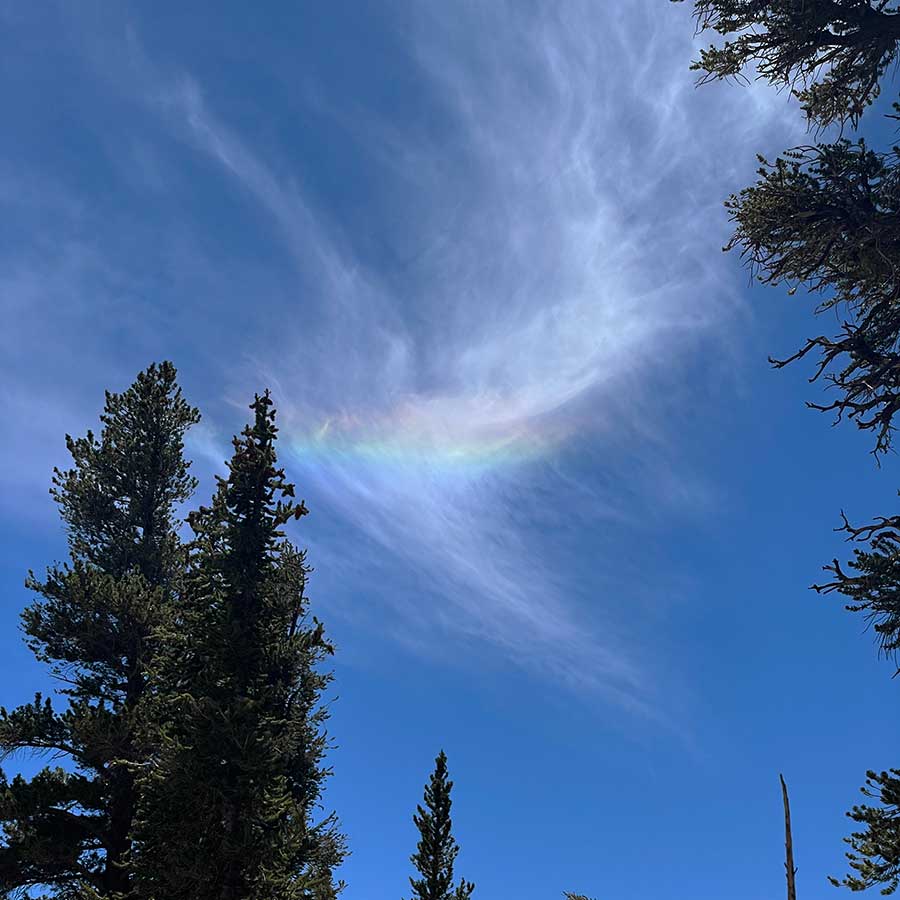 Rainbow in the clouds